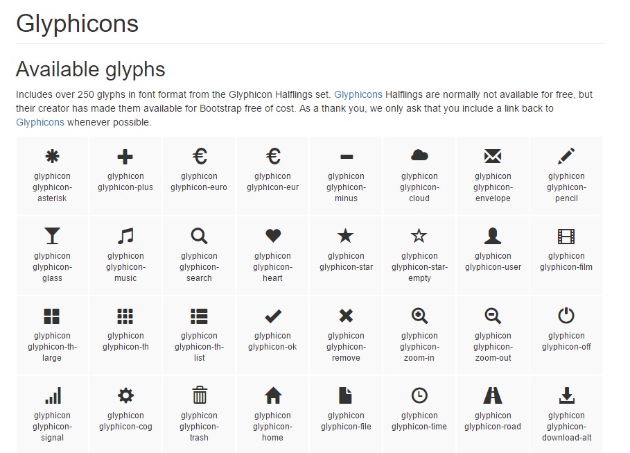 Bootstrap Icons  main  information