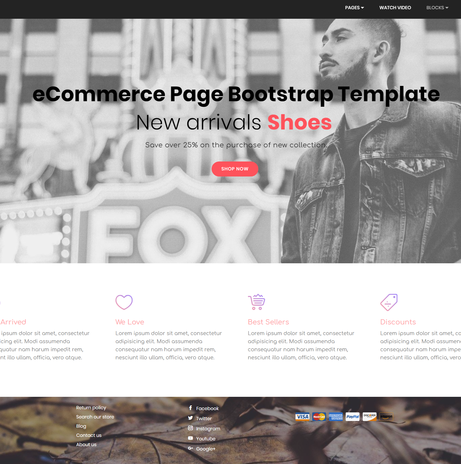 Free Bootstrap eCommerce Themes